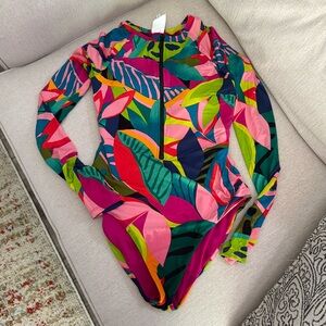 Trina Turk one piece open back swimsuit